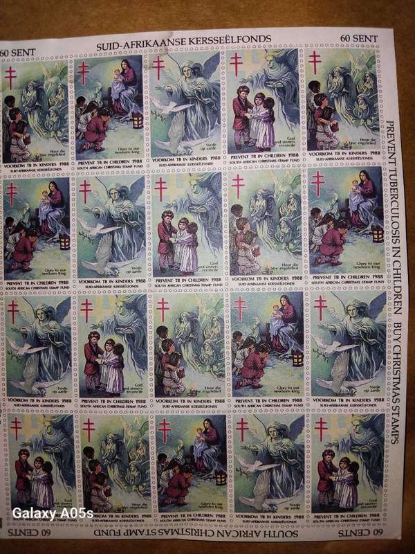 1988 RSA EASTER AND CHRISTMAS STAMPS.