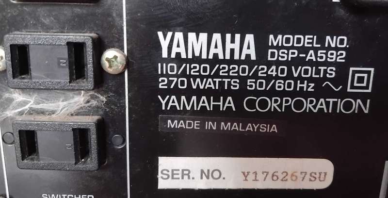 YAMAHA AMPLIFIER MODEL : DSP-A592