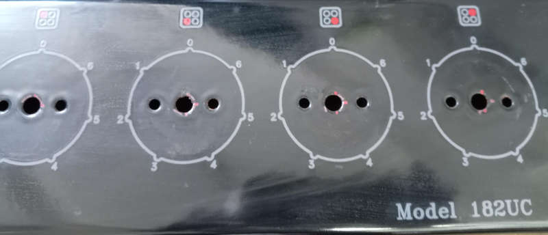 UNIVA STOVE / OVEN FACE PANEL. MODEL : 182UC