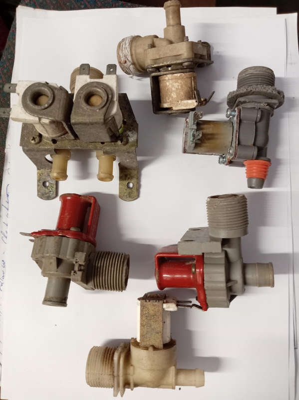WASHING MACHINE WATER INLET SOLENOID VALVE. TOTAL OF 6 FOR R55.00