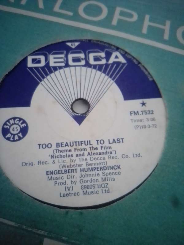 ENGLEBERT  HUMPERDINCK : 5 X SEVEN SINGLES