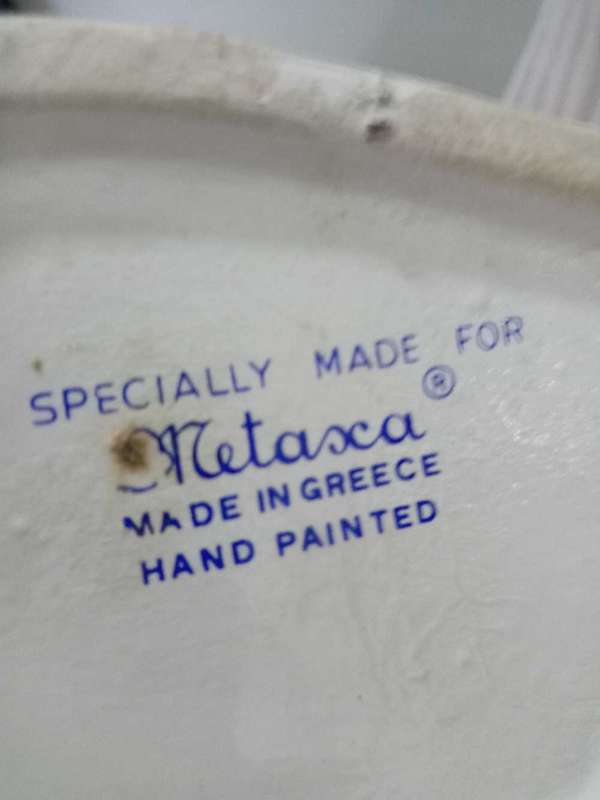 VINTAGE HAND PAINTED METAXA OUZO FIGURINES ( 1970'S)
