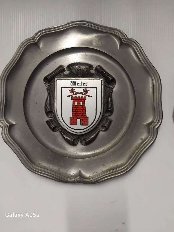 LUXEMBOURG AND MEILER PEWTER PLAQUES