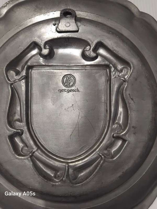 LUXEMBOURG AND MEILER PEWTER PLAQUES