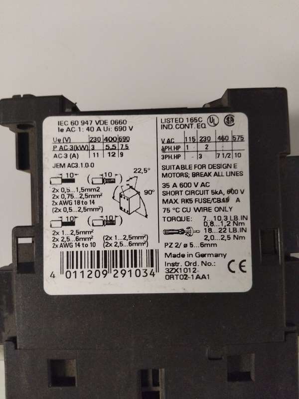 Siemens contactors