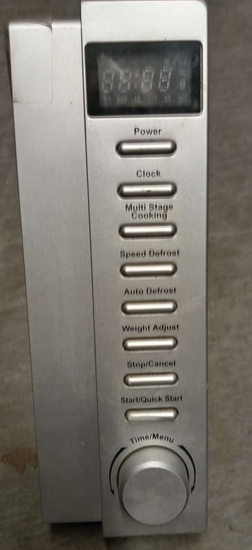 RUSSELL HOBBS MICROWAVE CONTROL PANEL AND PC BOARD. MODEL: RHM20