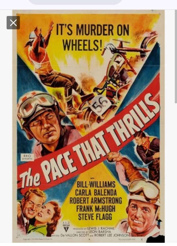 16mm MOVIE REELS IN CASE. " THE PACE THAT PHRILLS"