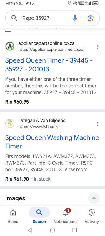 SPEEDQUEEN WASHING MACHINE TIMER : RSPC 35927