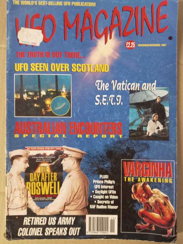 UFO MAGAZINE NOVEMBER / DECEMBER  1987