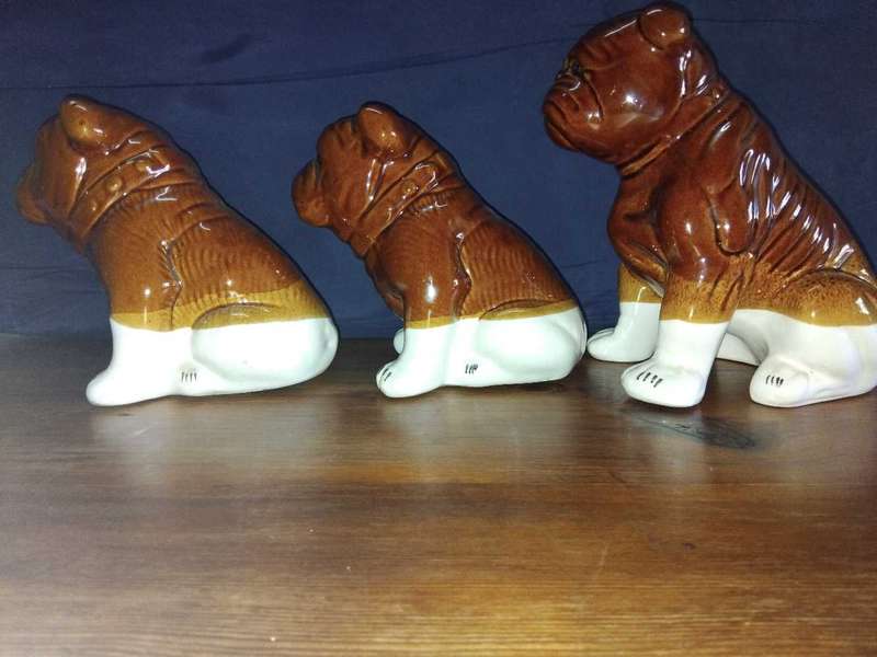 Ceramic Bulldogs Set