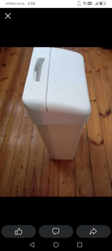 INITIAL SANITARY WASTE BIN.