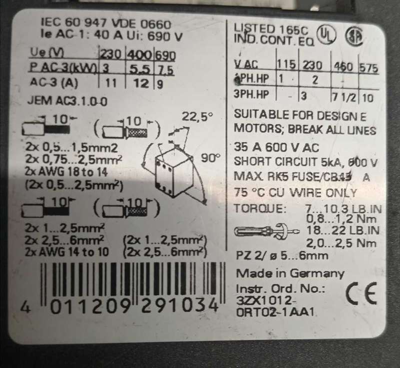 SIEMENS CONTACTORS AS PER PHOTOS.  BIDDING ON ALL 4.