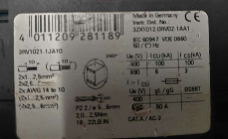 SIEMENS MANUAL MOTOR CONTROLLER / STARTERS.  BIDDING ON ALL 4.