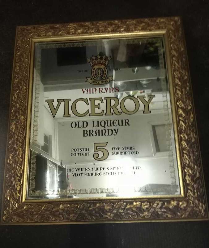Vintage Gilt Framed Viceroy Brandy Mirror