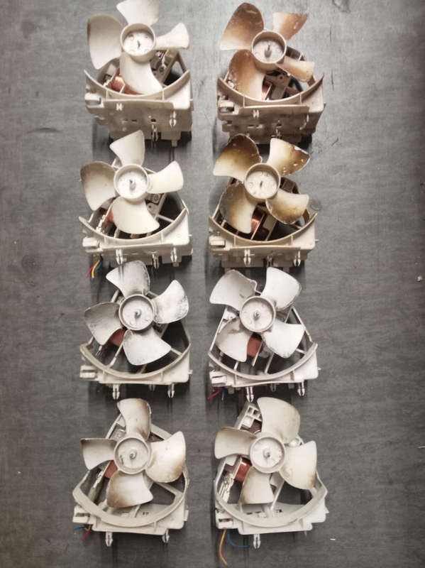 8 X FAN MOTORS FROM MICROWAVE OVENS. IDEAL FOR BILTONG DRYERS.