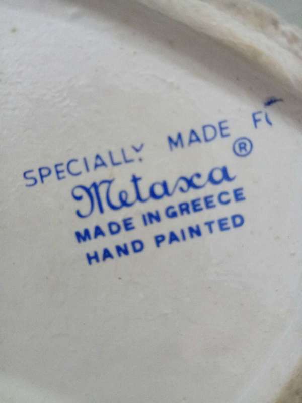 VINTAGE HAND PAINTED METAXA OUZO FIGURINES ( 1970'S)