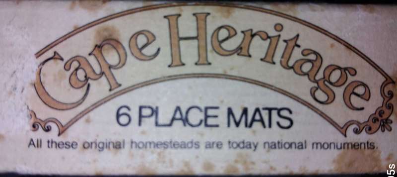 VINTAGE PRESTIGE PLACEMATS BY "PASTICHE"