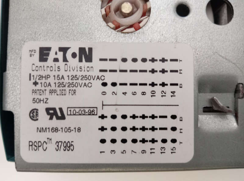 SPEEDQUEEN WASHING MACHINE TIMER. PART NO : RSPC 37995.