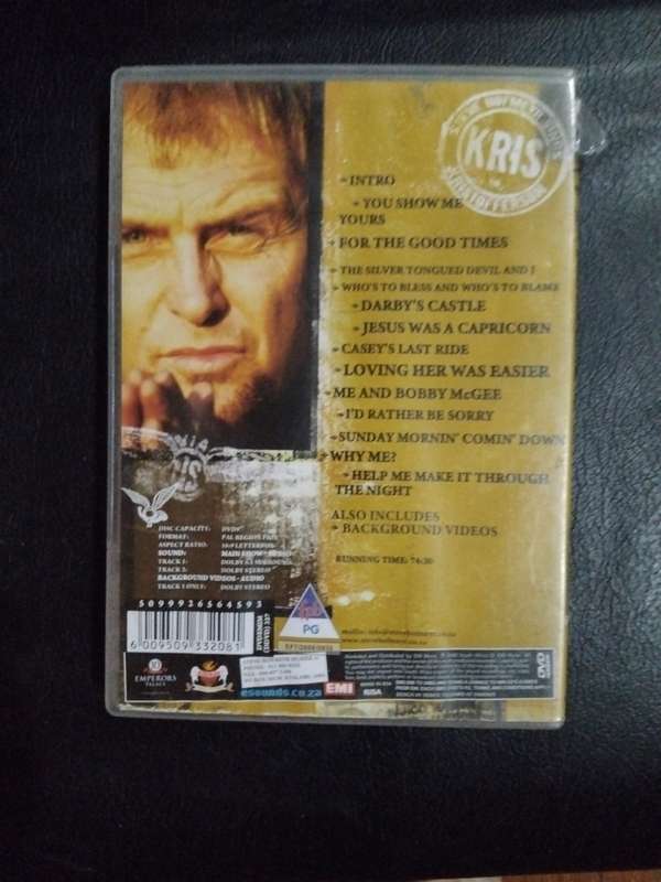 DVD : STEVE HOFMEYR SINGS KRIS KRISTOFFERSON