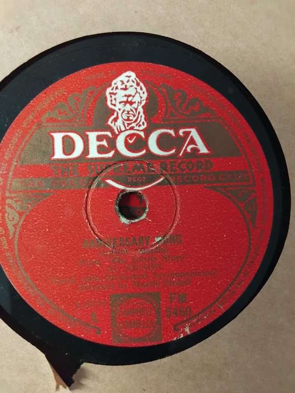 10 x 10 INCH DECCA VINYL RECORDS