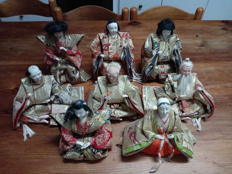 VERY RARE ANTIQUE JAPANESE HAND CRAFTED FIGURINES.