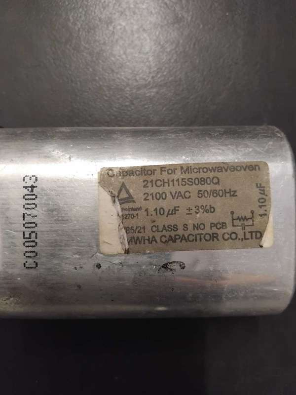6 X MICROWAVE OVEN CAPACITORS AS PER PHOTOS