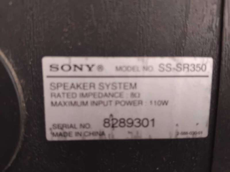 SONY SPEAKER SYSTEM :  AS PER PHOTOS