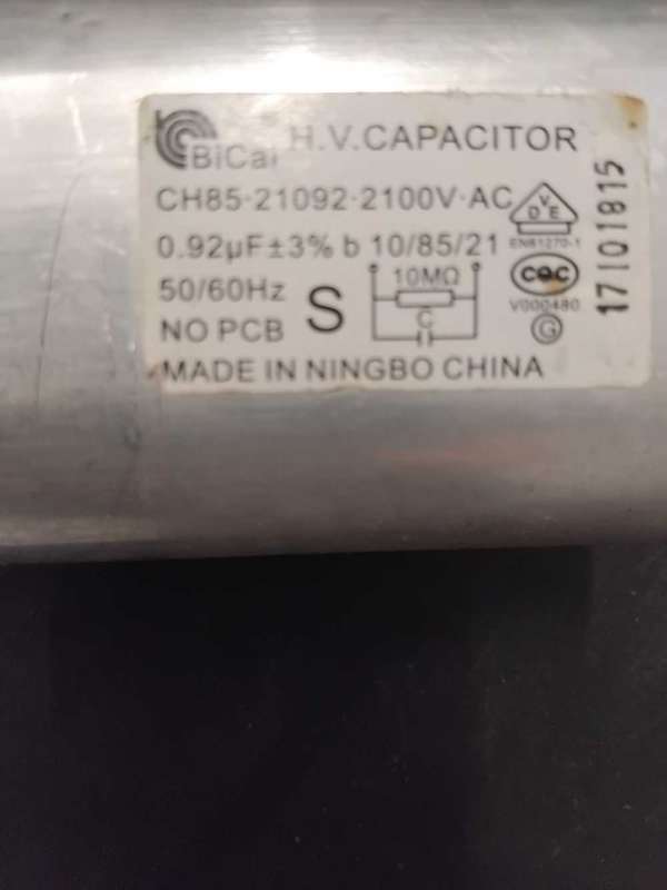 6 X MICROWAVE OVEN CAPACITORS AS PER PHOTOS