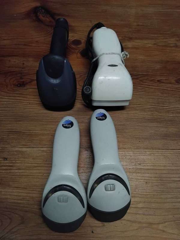 4 X HAND HELD BARCODE SCANNERS
