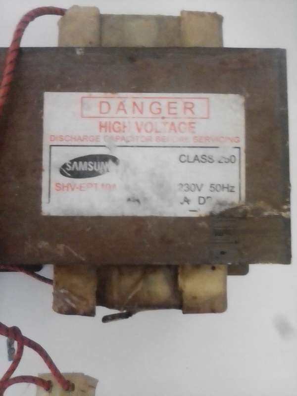MICROWAVE TRANSFORMERS. R150.00 FOR BOTH