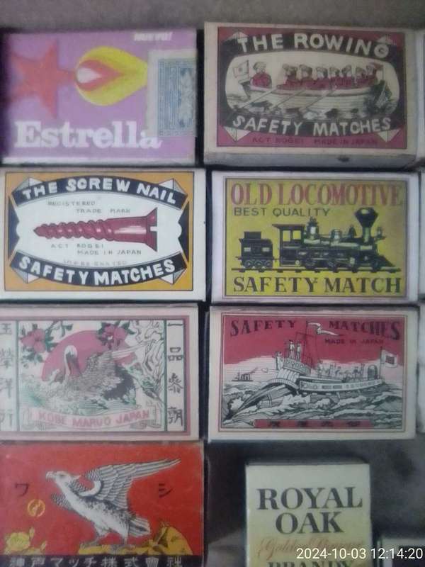 VERY RARE COLLECTION OF VINTAGE JAPANESE SAFETY MATCHES AND OTHER COUNTRIES.