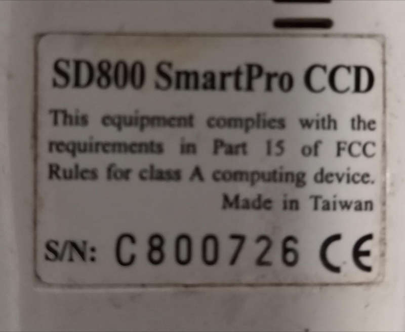 BARCODE SCANNER : SD800 SMARTPRO CCD