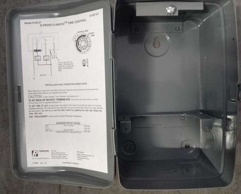 PARAGON DEFROST CONTROL TIMER BOX.
