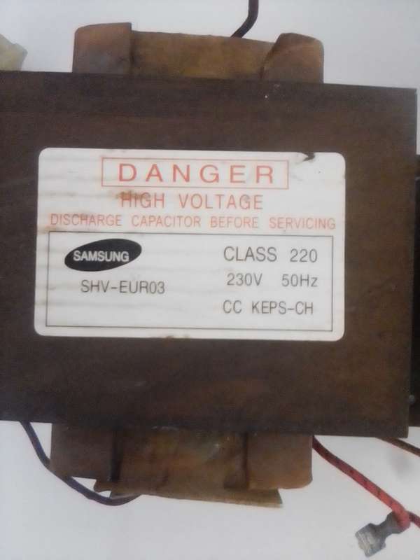 MICROWAVE TRANSFORMERS. R150.00 FOR BOTH