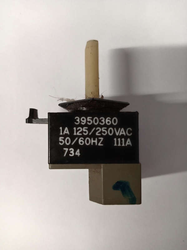 WHIRLPOOL SELECTOR SWITCH 3950360
