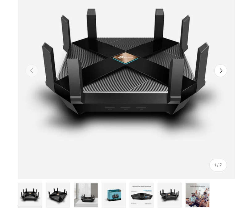 TP-Link Archer AX6000 Wi-Fi 6 Wireless Router + 2 x AC1750 Wi-Fi Range Extender
