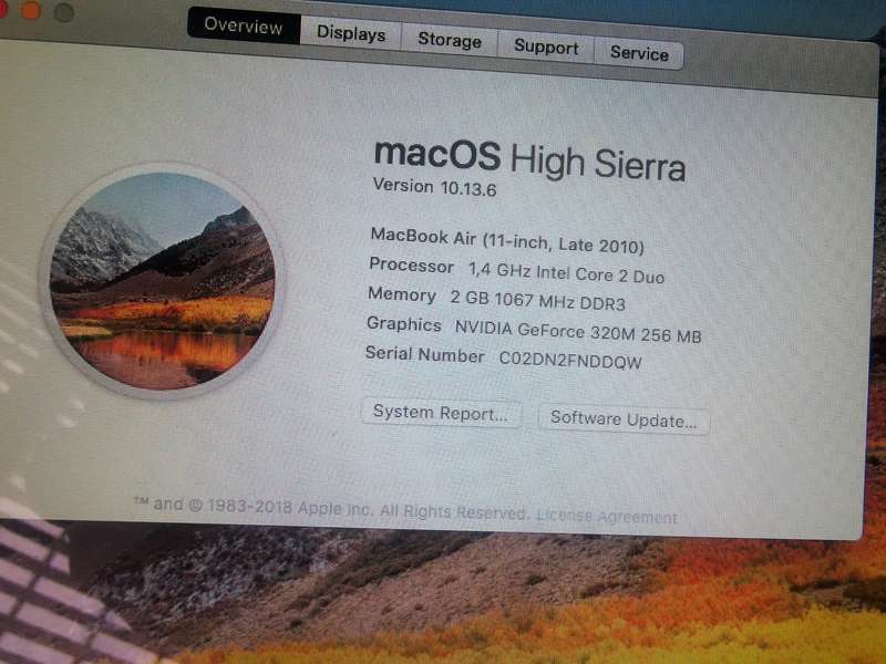 MacBook Air (11-inch, Late 2010) -