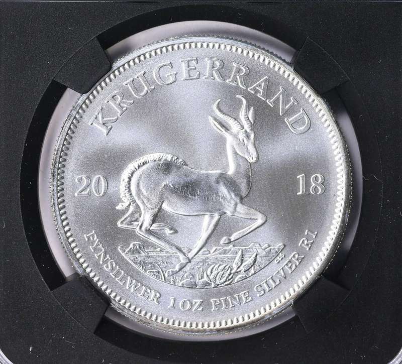 2018 MS-70 1oz Silver Krugerrand # 1st-Day of Issue Series - GEM UNC# - invest!!! - grab a bargain