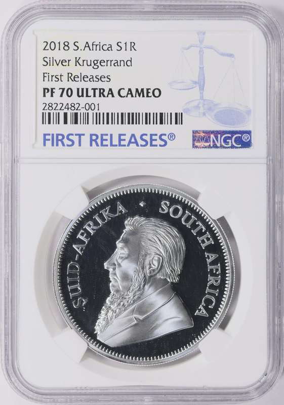 2018 PF-70 UC 1oz Silver Krugerrand #1st Release (Low mintage 13,427)# ULTRA CAMEO# -grab a bargain
