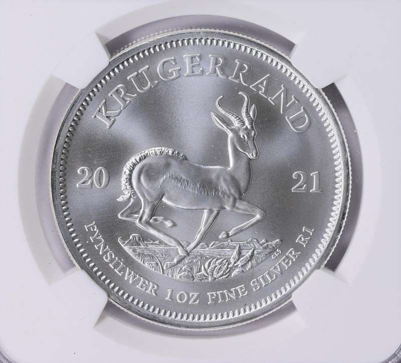 2021 MS-70 1oz Silver Krugerrand #-First Release Series # GEM - invest!!! - grab a bargain