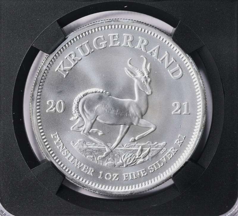 2021 MS-70 1oz S-Krugerrand #1st Day of Production-GEM#(Silver Metal Label)-invest!!!-grab a bargain