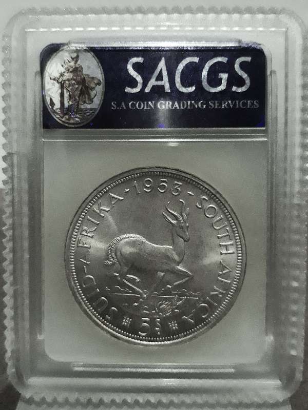 Worlds Best!!!!! 1953 MS68 5 Shillings QE2 Union Crown-"Top Pop" Sangs Gem-Crown Collectors Choice