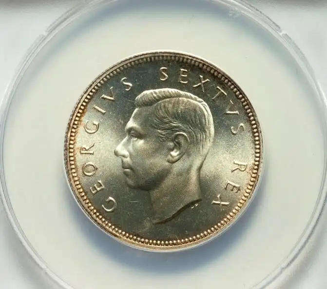 Worlds Best!!!!!! 1952 Ms68 2 SHILLINGS -Finest Known "TOP-POP" Anacs GEM - grab n` bargain