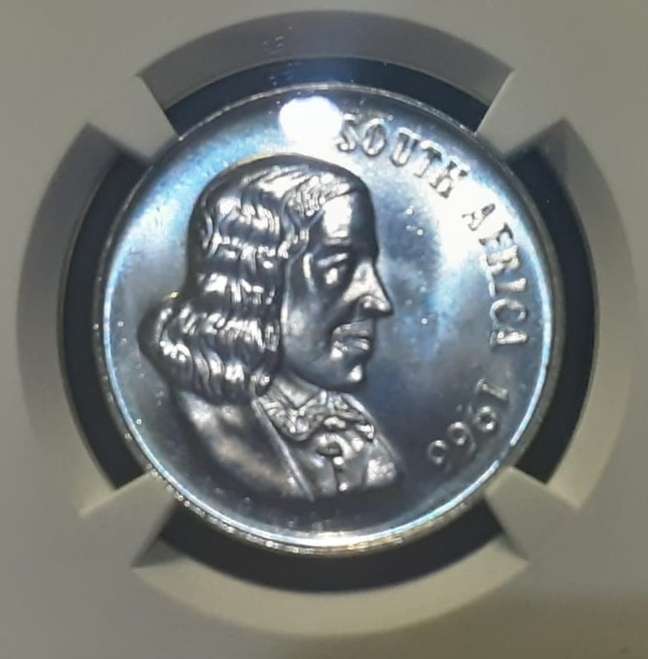 1966 Silver R1 Alternate Language "ENGLISH" PL64 NGC Proof-like Specimen