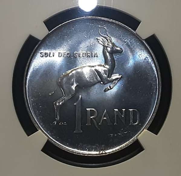 1966 Silver R1 Alternate Language "ENGLISH" PL64 NGC Proof-like Specimen