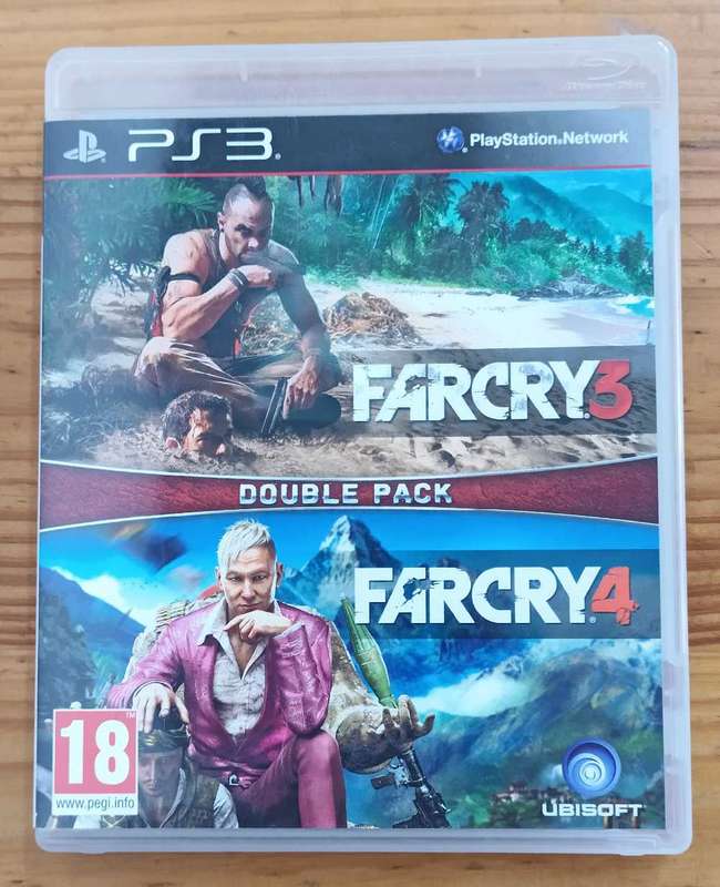 Farcry 3 + Farcry 4 Double Pack for PS3 (CIB)