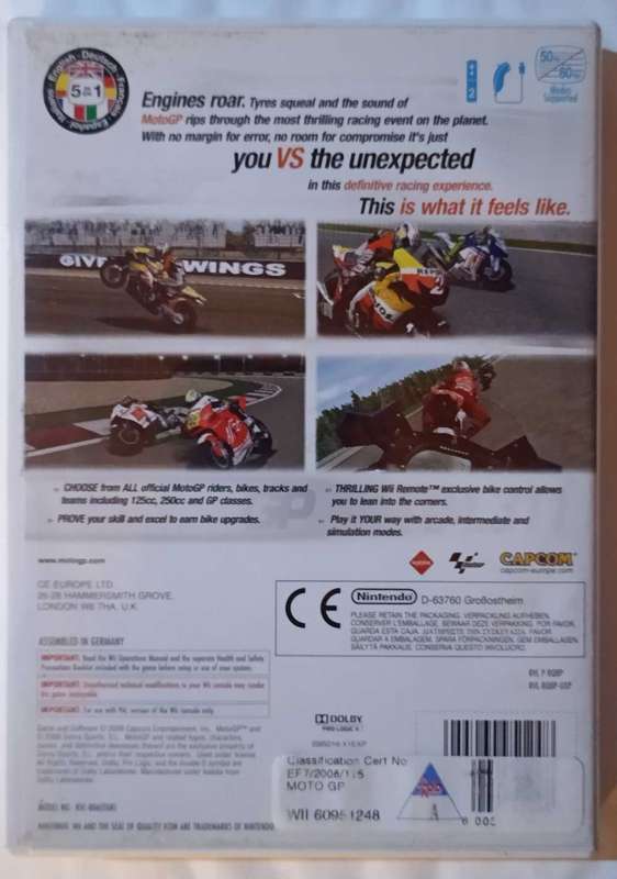 Moto GP for Wii (PAL, CIB, Mint)