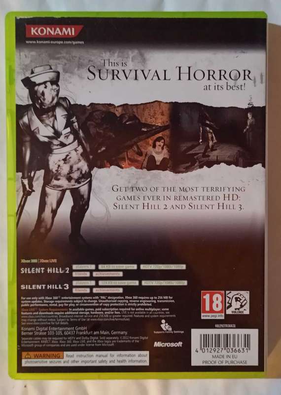 Silent Hill HD Collection for Xbox 360 (PAL, CIB)