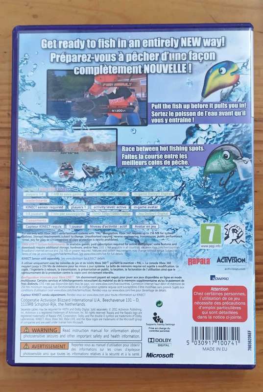 Rapala for Kinect (Xbox 360) CIB