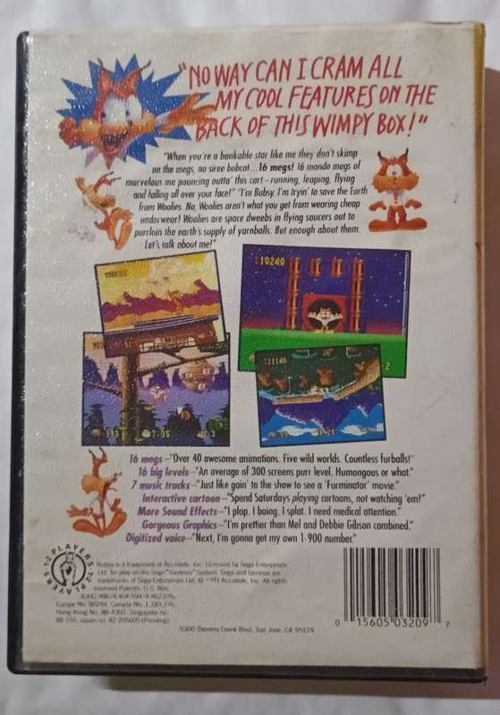 Bubsy in: Claws Encounters of the Furred Kind - for Sega Mega Drive
